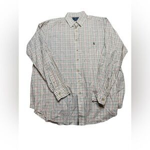 👔 Ralph Lauren Classic Fit Button-Down Shirt 👕 Checkered Oxford XLT 🪶‎